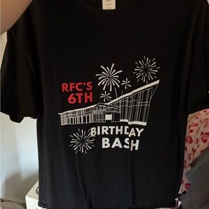 Hanes Black Short Sleeve Tee with Graphic Print